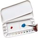 thumbnail image 1 of Paleta de pintura de 18 acuarelas, caja de paleta de pintura plegable portátil de viaje plegable hidratante premium (negro, 18 pocillos), 1 of 5
