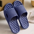 thumbnail image 4 of Zapatillas de casa suaves para hombre y mujer, chanclas a prueba de deslizamiento, sandalias de baño para interiores, Hotel, Color sólido, zapatos planos, 4 of 7
