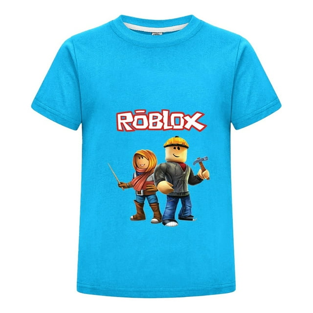 Ropa Infantil Roblox para Niño Gamer, Playera de Verano con Diseño Estampado, Camiseta Cómoda y Ligera para Regalo