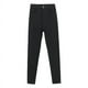 thumbnail image 1 of Con leggings de terciopelo grueso para mujer, pantalones de otoño e invierno, cintura alta, pantalones negros pequeños elásticos, pantalones mágicos de talla pequeña, 1 of 1