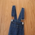 thumbnail image 5 of PINQI Baby Sports Leggings Baby Girls Denim Overalls Bell Bottom Kid Children Fashionable Flared Pants Jeans Toddler Elastic Leggings, 5 of 9
