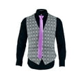 thumbnail image 3 of INSPIRE CHIC Men's Self-Tied Pure Adjustable Necktie Decor Skinny Tie Purple One Size, 3 of 7