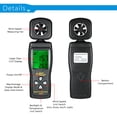 thumbnail image 6 of SMART SENSOR Mini Anemometer LCD Digital Wind Speed Meter Air Velocity Temperature Measuring with Backlight, 6 of 7