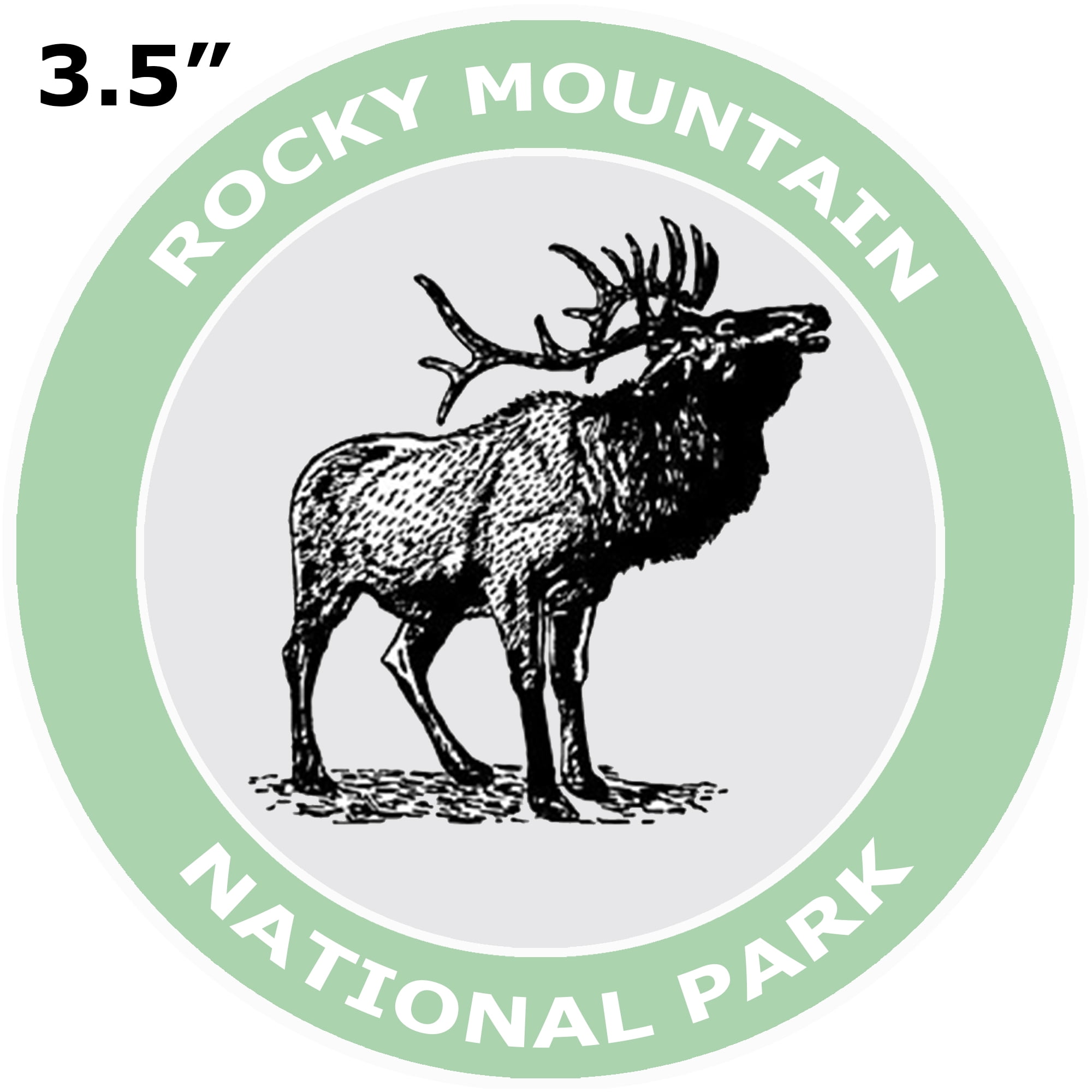 Rocky Mountain National Park 3 5 Car Truck Window Bumper Graphics Vinyl Sticker Decal Vacation Tourist Travel Souvenir National Forest Scenic Trails Animals Nature Hiking Walmart Com Walmart Com