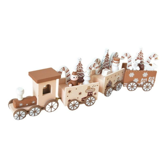 , juguete de tren, decoración navideña, decoración de mesa, estatua, regalo decorativo, artesanía, adorno de muñeco de nieve, figura de