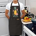 thumbnail image 4 of 2 Pack Adjustable Bib Apron with Pineapple & Floral Design 2 Pockets Perfect for Cooking & Kitchen Use for Men & Women, 4 of 6