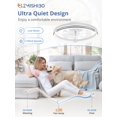 thumbnail image 3 of Ventilador de Techo ZMISHIBO 20" Luz LED Regulable 110V Control Remoto, 3 of 6