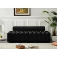 thumbnail image 2 of Meridian Furniture Melody Black Velvet Sofa, 2 of 10