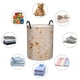 thumbnail image 4 of Fotbe Tortilla Cesto de Ropa con Asas, Cesto Impermeable de Gran Capacidad, Bolsa de Lavado para Dormitorio, Cesto de Ropa con Ruedas y Asas-Small, 4 of 6