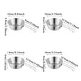 thumbnail image 2 of Clearance Promotion KULOKHUI Pots and Pans Set Outdoor Camping Backpackers Foldable Bowl Lightweight Stainless Steel Bowl With HandleSilver2C, 2 of 3
