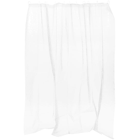 Yardwe White Thickened Shower Curtain Peva Material Decorative Bath and Shower Liner
