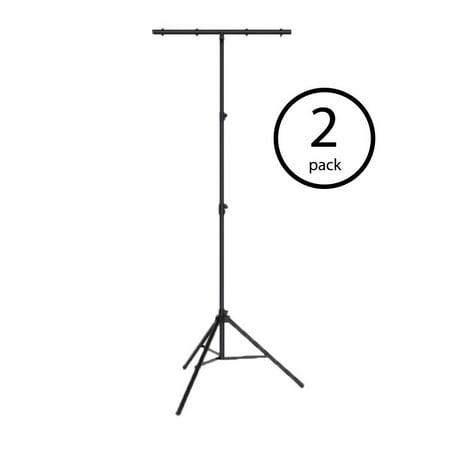 Chauvet DJ Portable Durable Easy Setup T Bar Tripod Truss Light Stand (2 Pack)