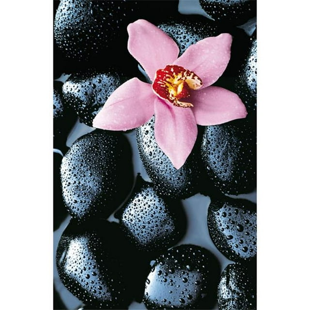 Brewster Home Fashions DM666 Stone Orchid Wall Mural - 69 in.
