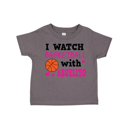 

Inktastic I Watch Basketball with Abuelito Gift Toddler Toddler Girl T-Shirt