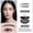 A word eyebrow Dark Grey, variant on Eyebrow Stamp Kit, Light Brown Brow Powder with 3 Reusable Stencils, Waterproof Smudge Proof, Long Lasting, Natural Arched Brow Shaper, 1 Step Makeup, Natural