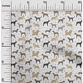 thumbnail image 2 of oneOone Polyester Spandex White Fabric Dog Sketch Sewing Craft Projects Fabric Prints By Yard 56 Inch Wide, 2 of 5