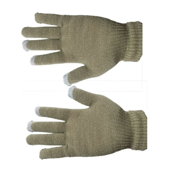 Jingsheng 1 Pair Winter Autumn Gloves Women Girls Knit Touch Screen Anti-Slip Gloves Mittens Hand Warmer