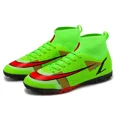 thumbnail image 3 of Botas de fútbol de alta calidad para hombre, zapatos de fútbol ultraligeros de tobillo alto para exteriores, cornamusas profesionales de entrenamiento de césped, cornamusas Unisex, 3 of 5