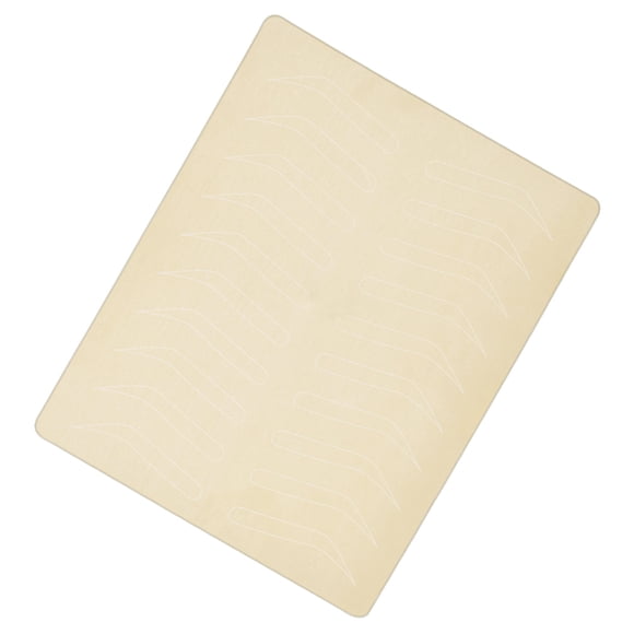 Minnieouse 1/5/10 piezas de doble cara ceja práctica piel silicona en blanco Microblading herramienta No necesita tinta 1mm entrenamiento para Suministros de PC 1
