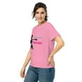 thumbnail image 4 of Combative Therapy Women’s boxing organic ribbed neck t-shirt copy (Bubble Pink, S), 4 of 4