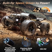 DEERC 9309E All Terrain Fast RC Cars for Adults 42KPH,4WD Electric Off-Road Remote Control Monster Truck,2.4Ghz High Speed Car,Waterproof Truck with 2 Batteries