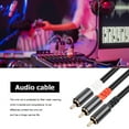 thumbnail image 6 of fankhu 1 RCA Male To 2 RCA Male Audio Cable Subwoofer Y Cable for HDTV Amplifiers(2M), 6 of 9