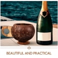 thumbnail image 2 of Miangastore Hawaiian Coffee Cup From Coconut Shell 1Pack Perfect For Tropical Party Decorations, 2 of 8