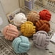 thumbnail image 2 of Cojín de terciopelo de cordero con forma de bola anudada, ultrasuave, decorativo, tejido a mano, para sofá o baño., 2 of 8