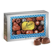 Asher's Chocolates, Sugar Free Chocolate Candy, Milk and Dark Chocolate Assortment, Small Batches of Kosher Chocolate, Family Owned Since 1892, Assorted Keto Chocolates (8 oz.)
