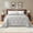 Gray, variant on Bestier Sorona Eco Fabric Queen Size Comforter | All-Season Boho Duvet Insert with Anti-Clump Tech | Luxury Hotel Winter Warm Close-Fitting Down Alternative, Olive Green (90x90 inches)