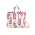 thumbnail image 7 of FORMRS Womens Corduroy Tote Bag Crossbody Shoulder Handbag with Pocket, Pink Ice Cream, 7 of 7