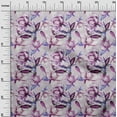 thumbnail image 3 of oneOone Cotton Poplin Purple Fabric Florals Craft Projects Decor Fabric Printed By The Yard 42 Inch Wide, 3 of 6