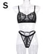 thumbnail image 1 of Encaje sexy conjunto de ropa interior sujetador ropa interior regalo para mujeres niñas, negro, S 2 piezas AweSitey XX000054-02, 1 of 7