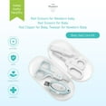 thumbnail image 6 of Little Martin's: Baby Nail Care Kit - Blue - 4pc Grooming Set, 1 Clipper, 2 Scissors, 1 Tweezer, Storage Case, Ergonomic Design, Infant-Baby-Kids, 6 of 18