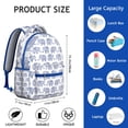 thumbnail image 6 of Elephant Silhouette Backpack - Waterproof School Bag for College Students, Spacious Compartment, Cute Print Gift Idea, 6 of 6