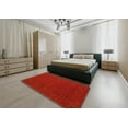thumbnail image 5 of Ahgly Company Machine Washable Indoor Square Contemporary Neon Red Area Rugs, 3' Square, 5 of 7