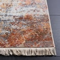thumbnail image 3 of SAFAVIEH Vintage Persian Lindsay Abstract Polyester Area Rug, Rust/Blue, 8' x 10', 3 of 9
