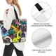 thumbnail image 3 of Balery Colorful Pug Bolsa Tote Estilo Estético con Cremalleras, Bolsa de Hombro, Bolsa de Compras Grande y Plegable, 3 of 8