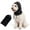 black, variant on Colenumone Dog Hat & Calming Snood, Noise Protector for Outdoor Photos