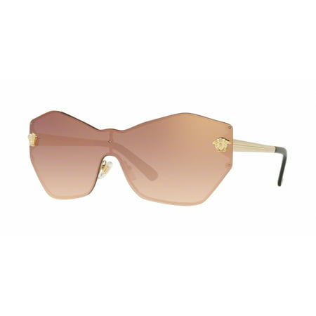 Versace 2182 Glam Medusa Shield Sunglasses 12526F Gold