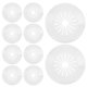 thumbnail image 5 of Flange Pipe Cover Plastic for Wall Drain and Plumbing Decoration 10Pcs, 5 of 5