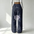 thumbnail image 6 of Trgacdwlo Halloween Print Lounge Pants Women Fleece Funny Pumpkin Graphic Women's Pajama Bottoms Winter Warm Fuzzy Pajama Pants Women, 6 of 6
