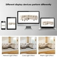 thumbnail image 7 of LuxyHoom 106.5"Merax Modern Sectional Sofa with Movable Storage Ottoman,Convertible 6-Seat L-Shape Corner Sectional Sofa Couch,U Shaped Sectional Sofa for Living Room,Apartment,Beige, 7 of 7