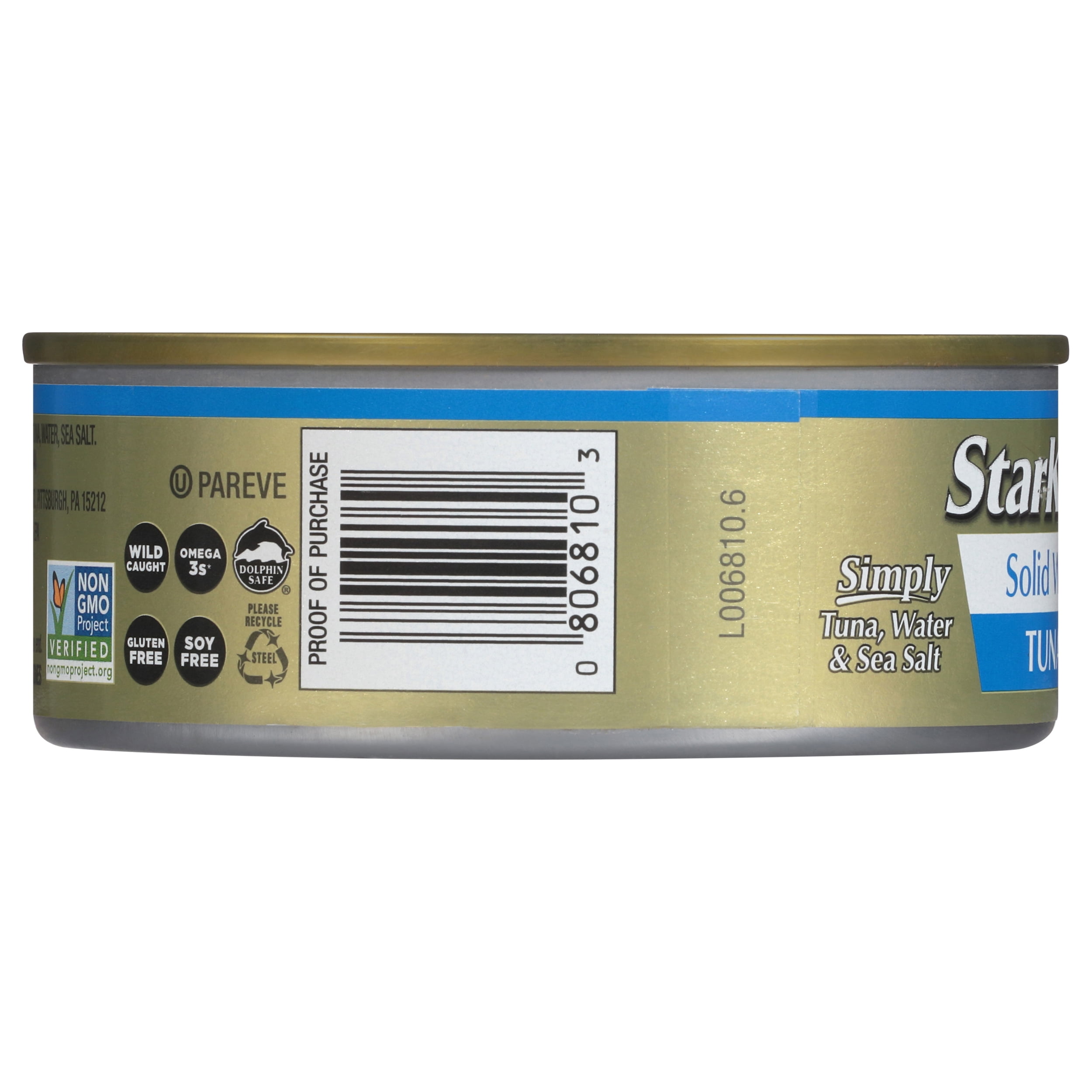 (6 pack) StarKist Selects Solid White Albacore Tuna in Water, Wild Caught, 4.5 oz Can