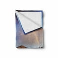 thumbnail image 2 of Landscape Soft Flannel Fleece Blanket, Serene Meadow with Narrow Riverbed Mountains Rainbow Grass Clouds Mist at Daytime, Cozy Plush for Indoor and Outdoor Use, 70" x 90", Multicolor, by Ambesonne, 2 of 6