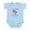 Sky Blue, variant on CafePress - PONY Infant Bodysuit - Baby Light Bodysuit, Size Newborn - 24 Months
