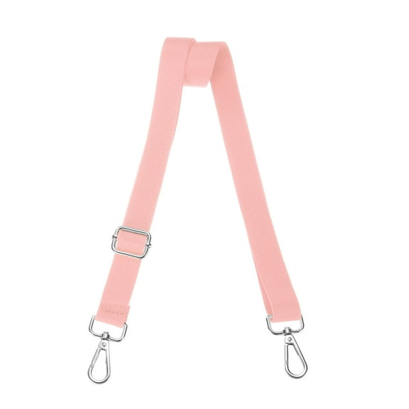 Shoulder Strap 2.5cm Wide Crossbody Strap, Pink, Silver Buckle