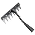 thumbnail image 1 of 1 Pcs Garden Weeding Rake,Metal Weeding Rake,Small Weeding Rake,Garden Teeth-Shape Weeding and Leaves Removal Tools,Heavy-Duty Metal Weedings Rake,Portable Rakes for Gardening and Weedings,8 Teeth, 1 of 8