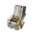 thumbnail image 4 of 70s Party Soft Flannel Fleece Throw Blanket, Party Flyer Inspired and Curved Stripes with Daisies Audio Cassette Tape, Cozy Plush for Indoor and Outdoor Use, 60" x 80", Multicolor, by Ambesonne, 4 of 6