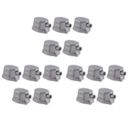 15PCS Silver Alloy Drum Kit Rectangular Claw Hook Lug Single End Drum Percussion Accessory Replacement Parts